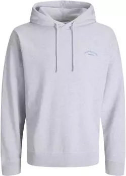 Jack & Jones JJCOLLEGE LOGO SWEAT HOOD Kapuzensweatshirt (12288362) white melange