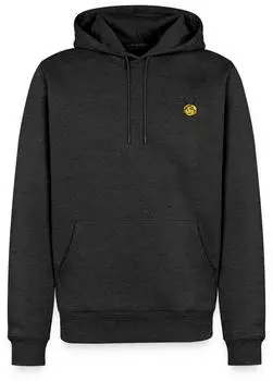spreadshirt Biene Maja Portrait Bestickter Premium Hoodie anthrazit meliert