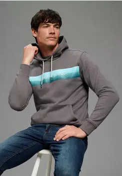 Bruno Banani Kapuzensweatshirt Slim Fit (53190060) anthrazit
