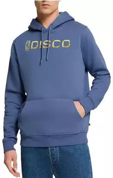 spreadshirt DC Comics Batman Original Logo Embroidered Premium Hoodie taubenblau