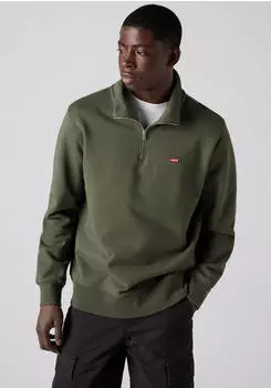 Levi's Original HM 1/4 Zip Sweatshirt mit Troyer-Kragen (LEV9stj001000001) oliv