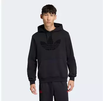 Adidas Monogram HD Kapuzensweatshirt (KD1358) anthrazit/schwarz