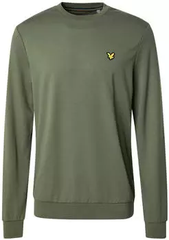 Lyle & Scott Cotton Merino Crew Jumper (KN400VC) cactus green
