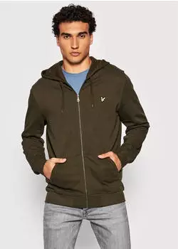 Lyle & Scott Zip Through Hoodie (WVU5P) oliv