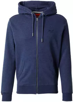 Superdry Essential Logo Zip-Hoodie Slim Fit (M2014128A-B9I) heritage marineblau meliert