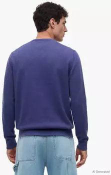Tommy Hilfiger TJM Slim Fit Light Sweater Strickpullover (63236905) blue storm