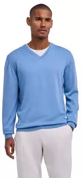 Falke Pure Merino Wool Pullover Rundhals (60911) sky blue