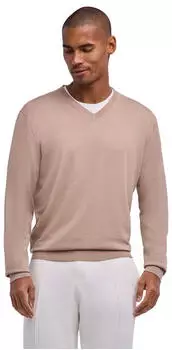 Falke Premium Merino Wool Strickpullover Regular Fit (60176) sesame