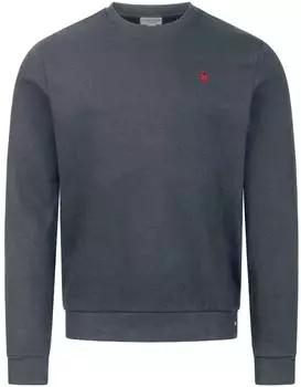 U.S. Polo Assn. P015 Sweatshirt mit Rundhalsausschnitt darkgrey-wine