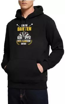 spreadshirt Ugly Christmas Dartboard Mit Schneeflocken Premium Hoodie schwarz