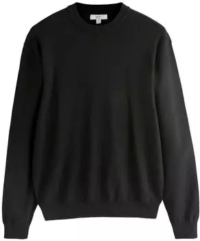Next Fashion Essential Regular Fit Pullover mit Zopfmuster in Wellenform (W0560407) schwarz