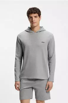 Hugo Boss Hoodie Waffle LS-Shirt (57748758) medium grau 033