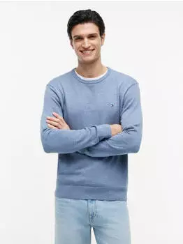 Tommy Hilfiger Essential Cotton Crewneck Regular Fit Pullover (MW0MW39999) brisk blue heather