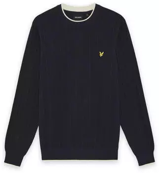 Lyle & Scott Cotton Merino Crew Neck Jumper (KN2419V-Z271) dark navy