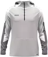 Jako 6770-837, Jako Dynamic Zip-Hoodie - hellgrau/wei&szlig;/grau - L