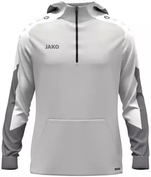 JAKO Dynamic Zip Hoodie Herren (6770) hellgrau/wei&szlig;/grau