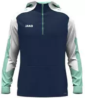 Jako 6770-915, Jako Dynamic Zip-Hoodie Unisex - navy/wei&szlig;/minze - L blau