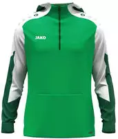Jako 6770-204, Jako Dynamic Zip-Hoodie - gr&uuml;n/wei&szlig;/dunkelgr&uuml;n-L