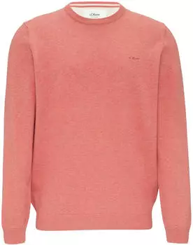 s.Oliver Strickpullover mit Logo-Stickerei (2143173) himbeere