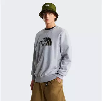 The North Face Drew Peak Crew Sweatshirt (NF0A89EK) light grey heather/new taupe green