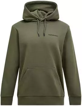 Peak Performance Original Small Logo Hood pine needle
