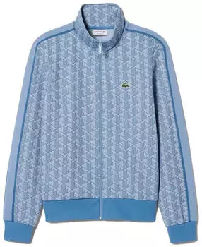 Lacoste Sweatshirt with Paris-Jacquard-Monogram (SH1368) light blue / white