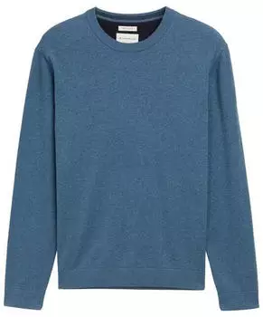Tom Tailor Strickpullover mit Rundhalsausschnitt (1039805) real teal melange