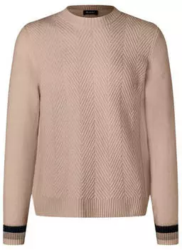 Maerz Strickfleece-Pullover Rundhals (1690530) braun