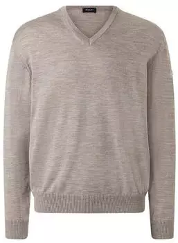 Maerz Classic Fit V-Ausschnitt Pullover aus Merinowolle (490400) iced latte