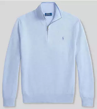 Polo Ralph Lauren Pullover mit Viertelreißverschluss (710B18060005) blue hyacinth heather