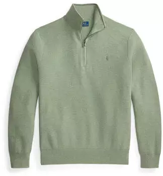 Polo Ralph Lauren Pullover mit Viertelreißverschluss (710B18060006) pistazie/fern green heather