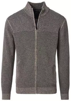 CASAMODA Strickjacke Regular Fit Mittelstrick (454521300) braun