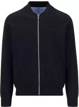 Fynch-Hatton Strickjacke mit Reißverschluss und Stehkragen (SFPK216) schwarz