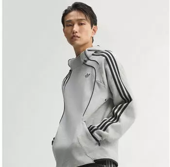 Adidas Spacer Teamgeist 26 Cutline Hoodie Sweatshirt (35754113) medium grau heather/schwarz