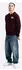 Lonsdale Longridge Slim Fit Sweatshirt oxblood/ecru