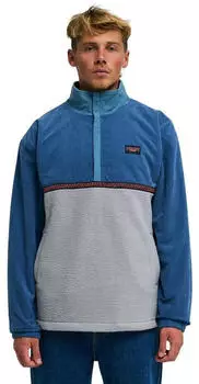 Billabong Space Lobster Fleece Pullover (46309742) alloy/blue denim/grau/orange/schwarz