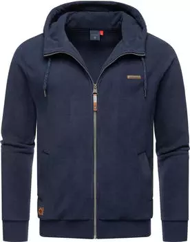 Ragwear Natte Zip Fleece Kapuzensweatjacke (84315588) navy