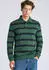 Lindbergh Neck Printed Sweat (25092243) dk grün