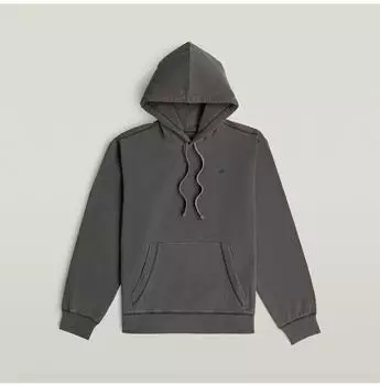 G-Star Modern Washed Hoodie mit Rippbündchen (D30662-D969-B564) dk black gd