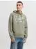 Jack & Jones JJELOGO SWEAT HOOD 2 COL AW26 SN Kapuzensweatshirt Regular Fit (12299467) vetiver/grau