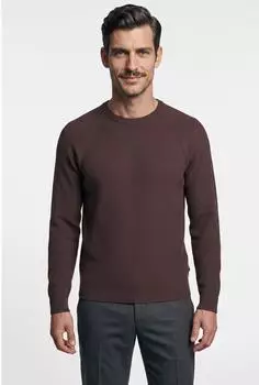 OLYMP Casual Regular Fit Pullover mit Rundhals (63612308) bordeaux