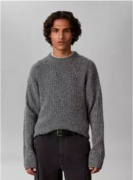 Calvin Klein Ribbed Knit Sweater Regular Fit (91864822) dark sapphire mouline