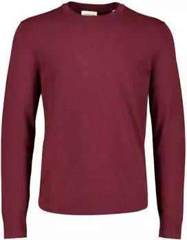 Lindbergh Ecovero L/S O-Neck Strickpullover Relaxed Fit (11061626) dk cherry mel