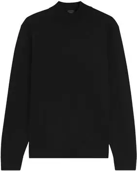 Hugo Boss Pullover aus extrafeiner Merinowolle mit Stehkragen - Style H-Bjarno 50570642 Schwarz