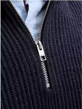 Jack & Jones JJPANNEL KNIT Pullover Regular Fit navy blazer