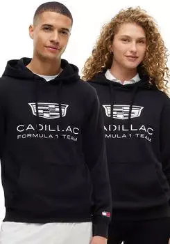 Tommy Hilfiger TH x Cadillac Formula 1&reg; Team SHIELD Hoodie, Unisex (MN0MN00112) schwarz/wei&szlig;