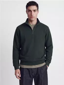 Jack & Jones JJEBRADLEY SWEAT HALF ZIP NOOS Sweatshirt Relaxed Fit (12250747) scarab