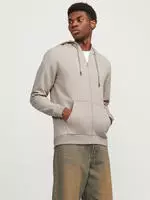 Jack & Jones 12249342-Moonbeam-L, Jack & Jones Bradley Full Zip Sweatshirt...