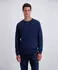 Pierre Cardin Rundhalspullover mit Waffelstruktur-Muster (65078459) sargasso sea