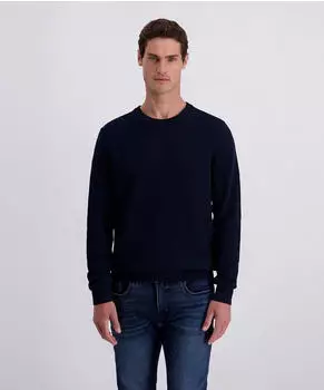 Pierre Cardin Rundhalspullover mit Waffelstruktur-Muster (70258529) salute
